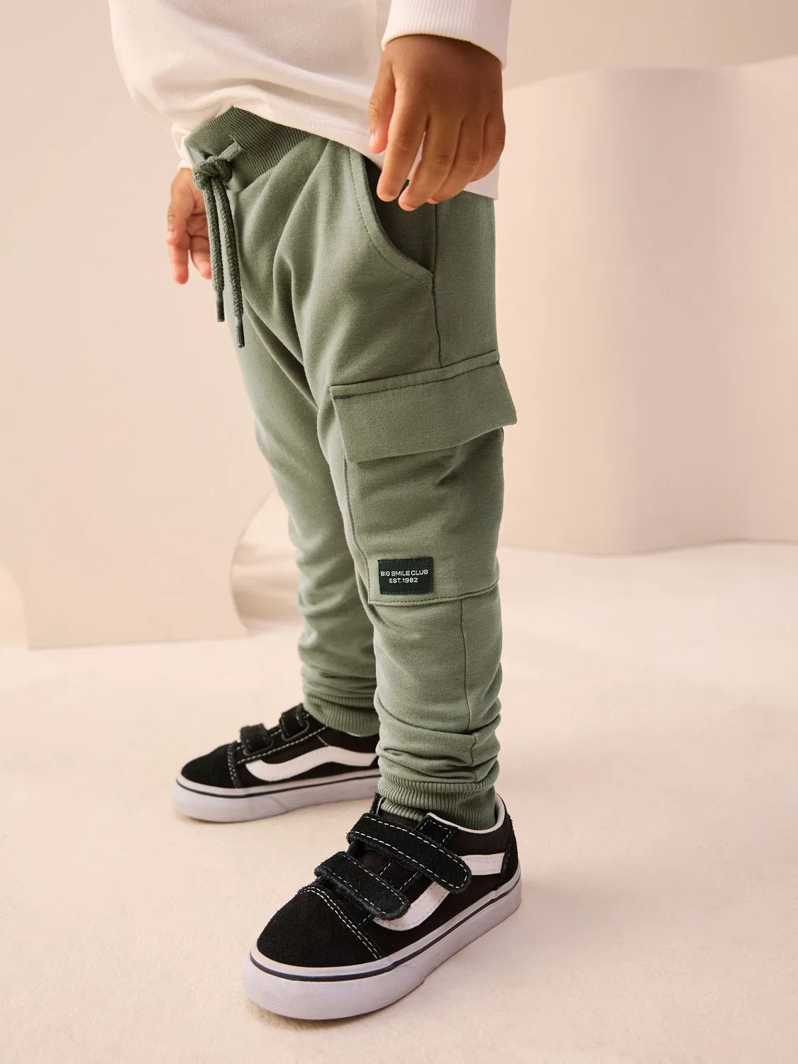 Джоггеры утилитарные зауженные, хаки Next, Khaki Green