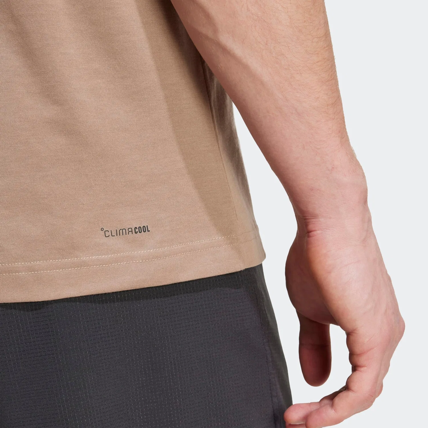 Мужская футболка с технологией Climacool Adidas Performance, Chalky Brown — фото 4