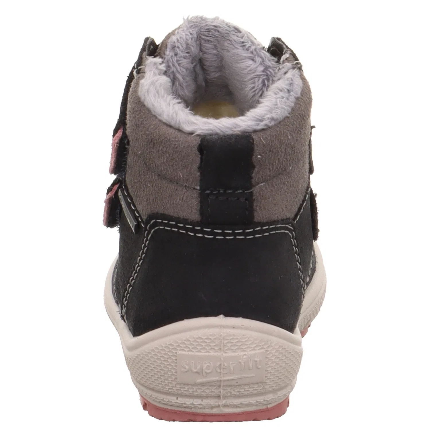 Детские зимние ботинки с мембраной GORE-TEX Superfit, Dark Grey/Pink — фото 4
