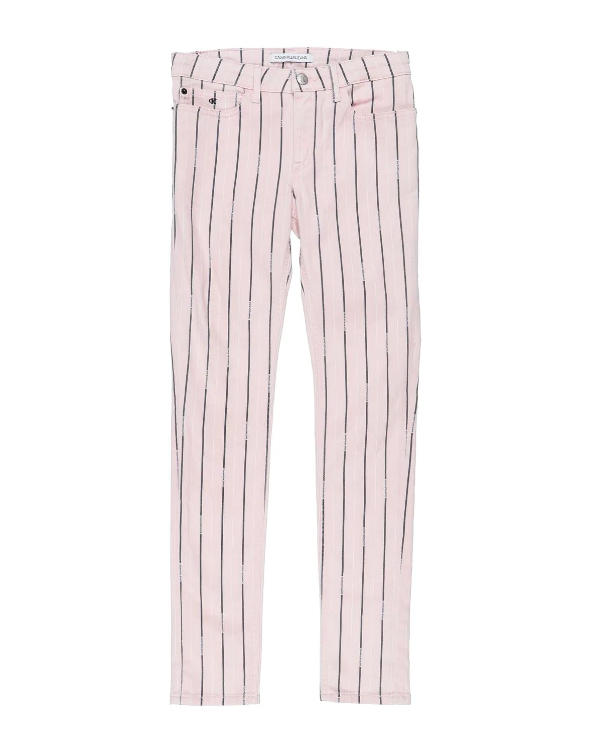 Детские джинсы для девочек с полосками Calvin Klein, Light Pink
