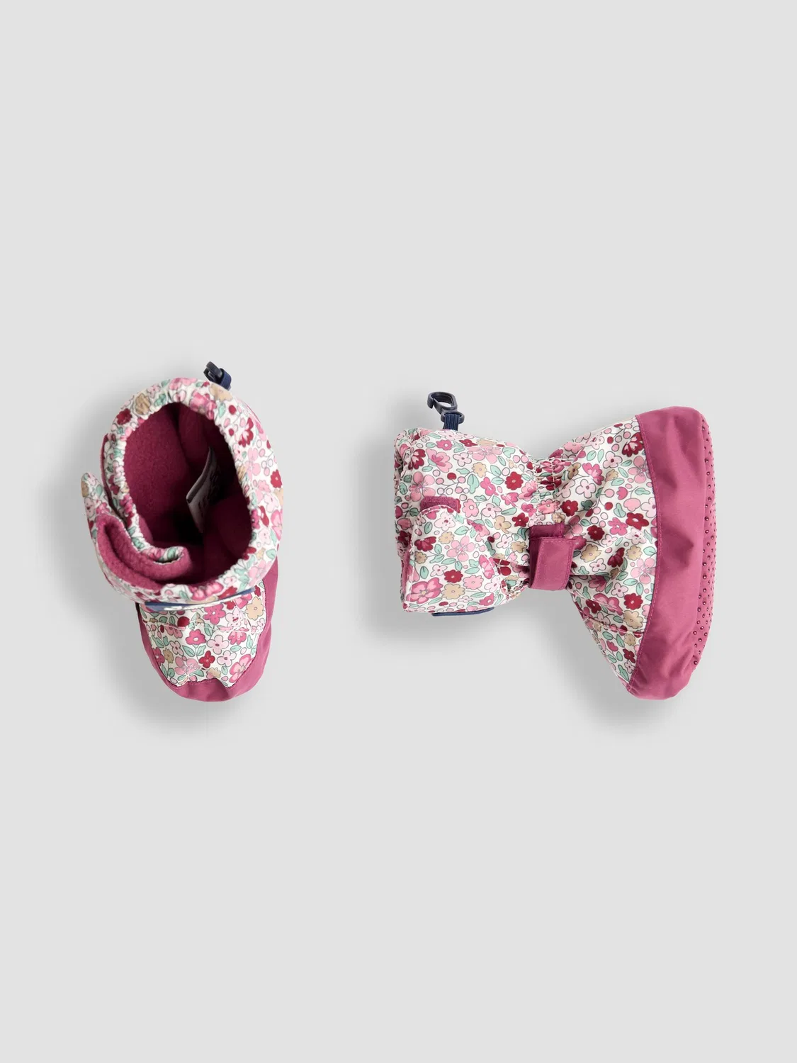 Ботинки с флисовой подкладкой JoJo Maman Bébé Pink Ditsy — фото 3