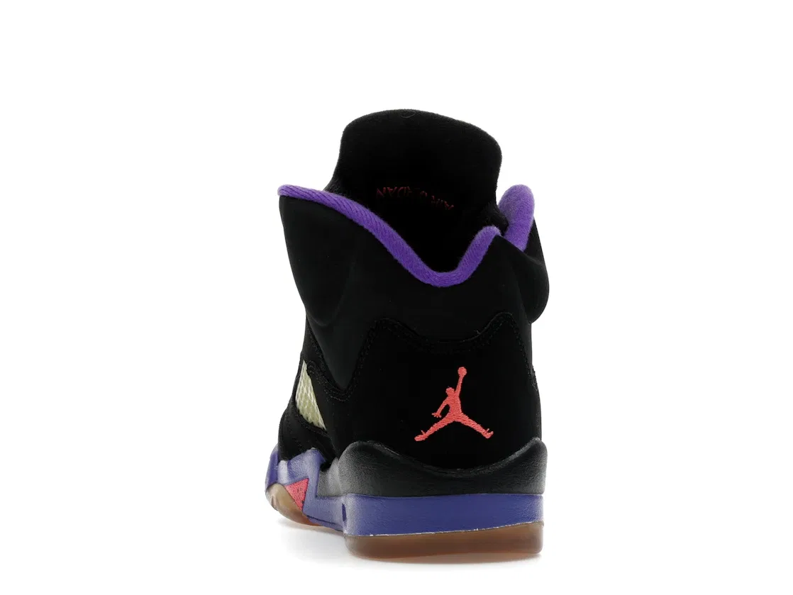 Детские кроссовки Lifestyle Jordan 5 Retro Jordan, Black/Ember Glow-Fierce Purple — фото 4