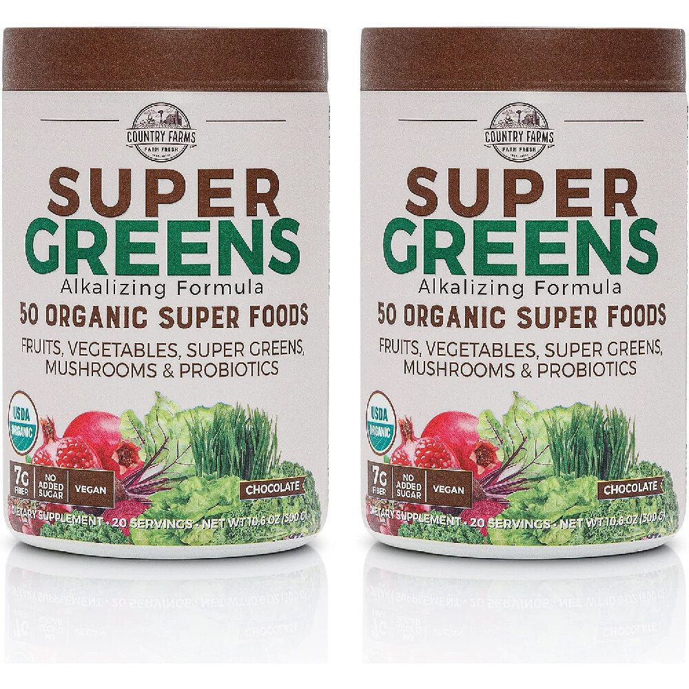 

Мультивитамин Country Farms Super Greens Natural Flavor шоколад, 2x310мл