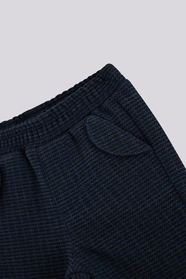 Детские штаны для мальчиков с принтом Layette, Navy Blue — фото 2