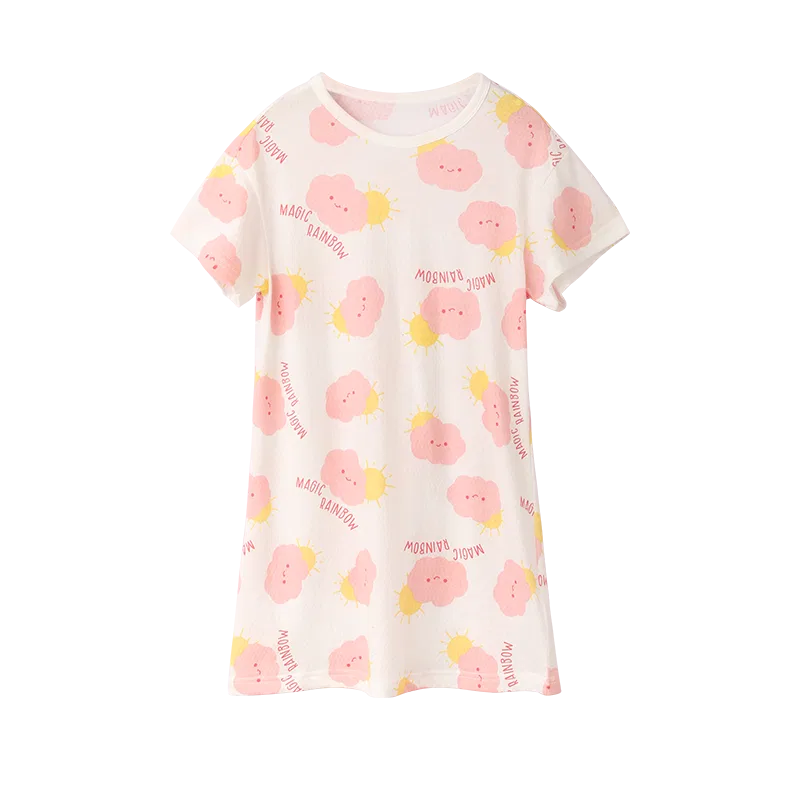 Детское платье для девочек с принтом Red Bean Red Bean Home Wear, Pink