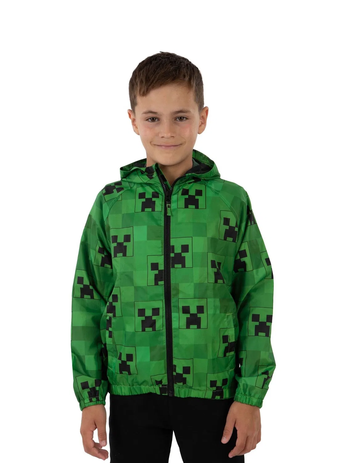 Дождевик Minecraft Creeper Character, зеленый — фото 3