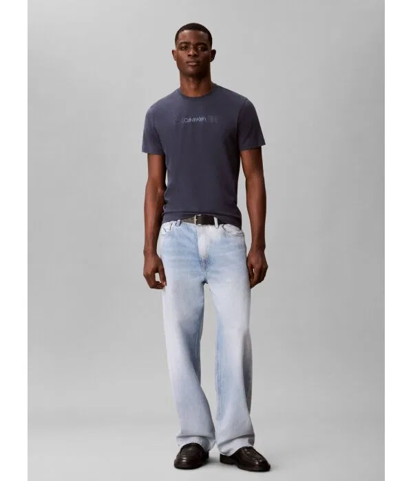 Мужская футболка хлопковая Calvin Klein, Blu Marino — фото 2