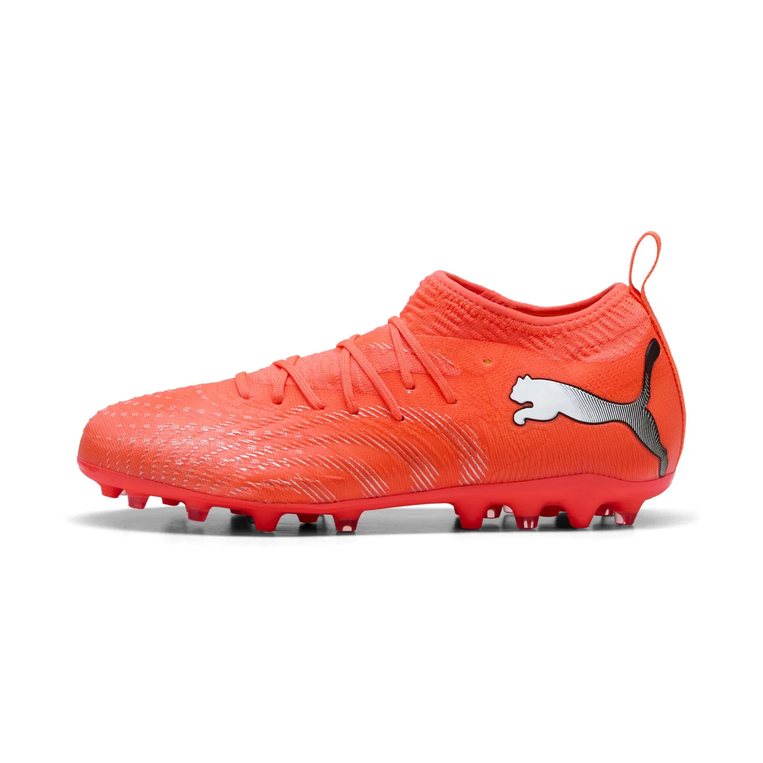 Детские футбольные бутсы с системой FUZIONFIT360 PUMA, Glowing Red/White/Black/Silver — фото 3