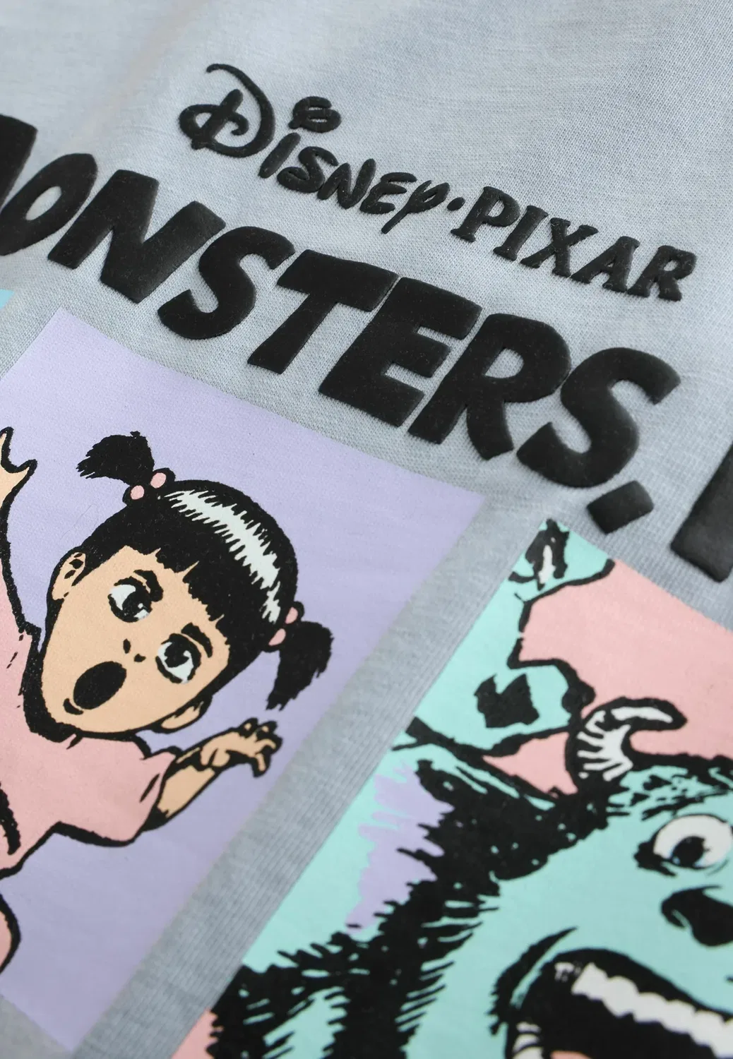Футболка оверсайз с графическим принтом - футболка с принтом Next, Charcoal Disney Monsters Inc — фото 3