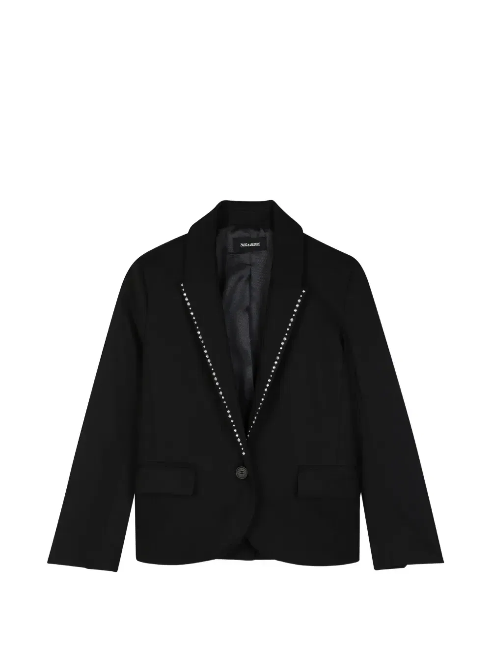 Блейзер с заклепками Zadig & Voltaire Kids, черный
