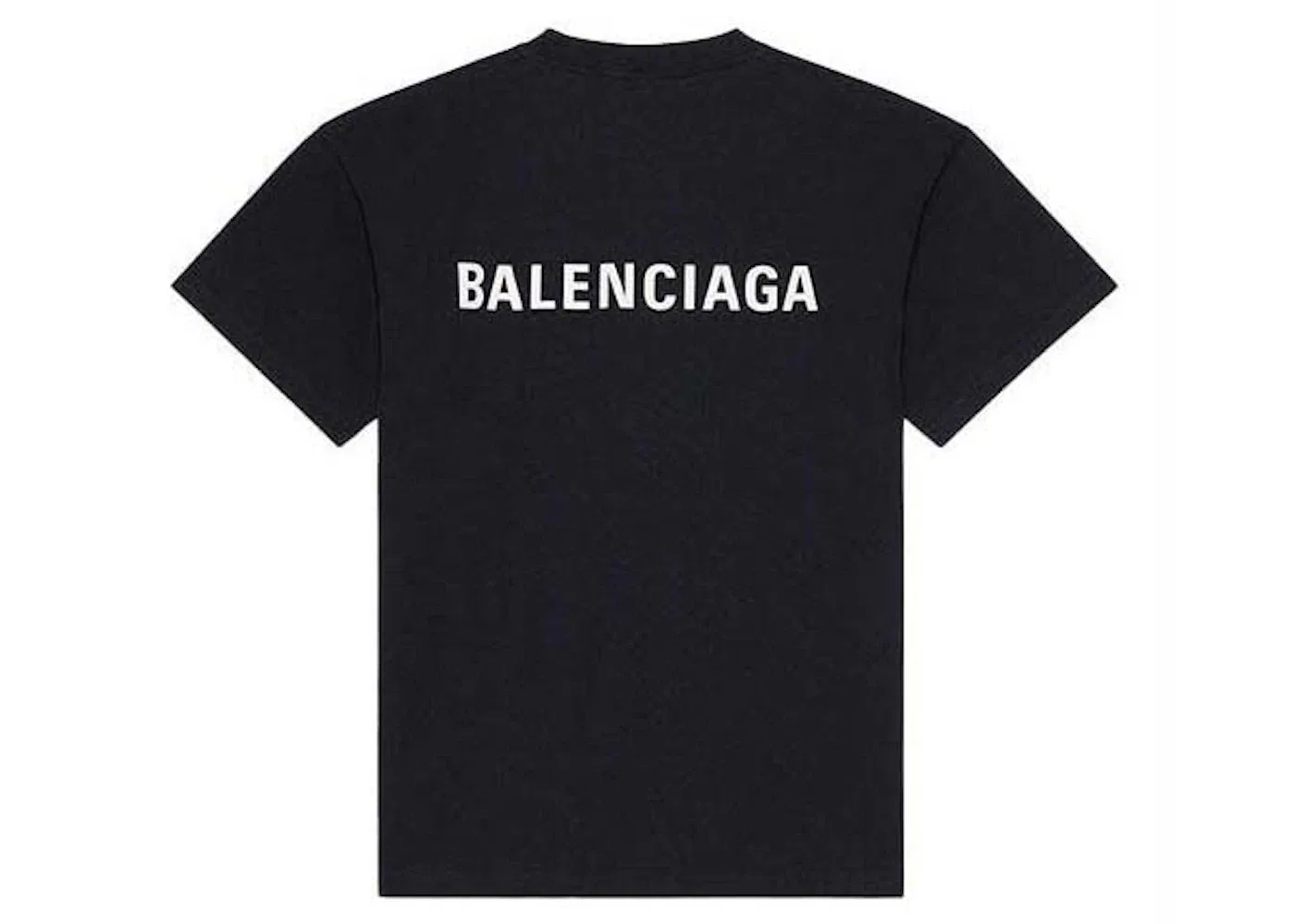 Мужская футболка свободного кроя с коротким рукавом Balenciaga, Black — фото 2