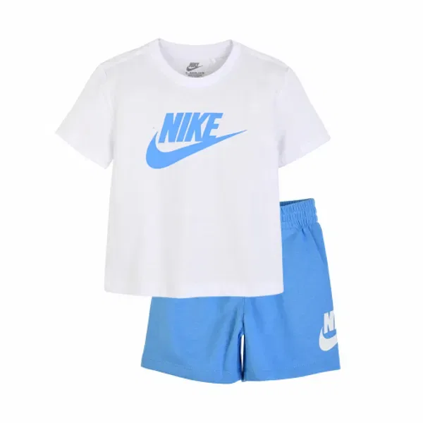 Детский комплект из футболки и шорт Nike Club, Light Blue — фото 2
