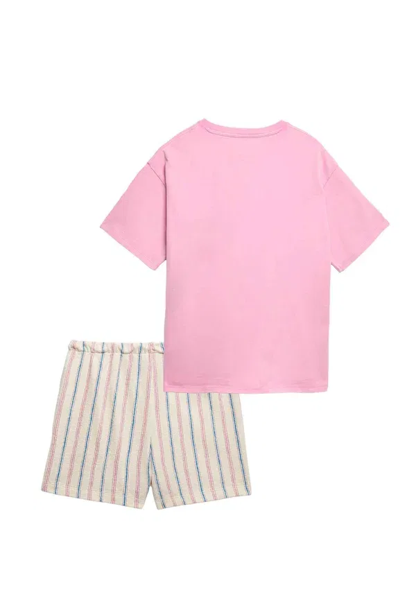 Комплект шорт с принтом Unisex set Marks & Spencer, Soft Magenta — фото 2
