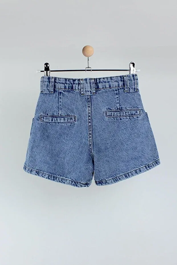 Детские шорты для девочек джинсовые Escabel, Blue — фото 2