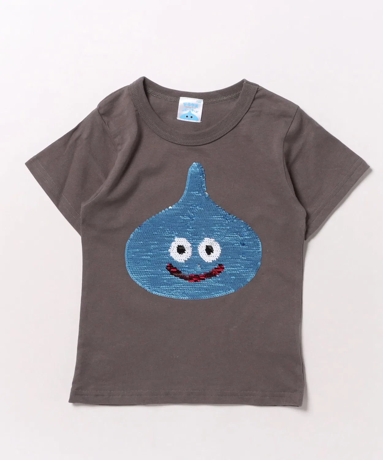 Детская футболка с коротким рукавом, с пайетками Dragon Quest Baby & Kids, Blue — фото 3