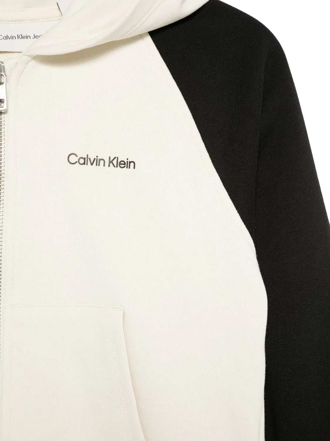Молодежный худи из регенерируемого хлопка Calvin Klein, нейтральный — фото 2