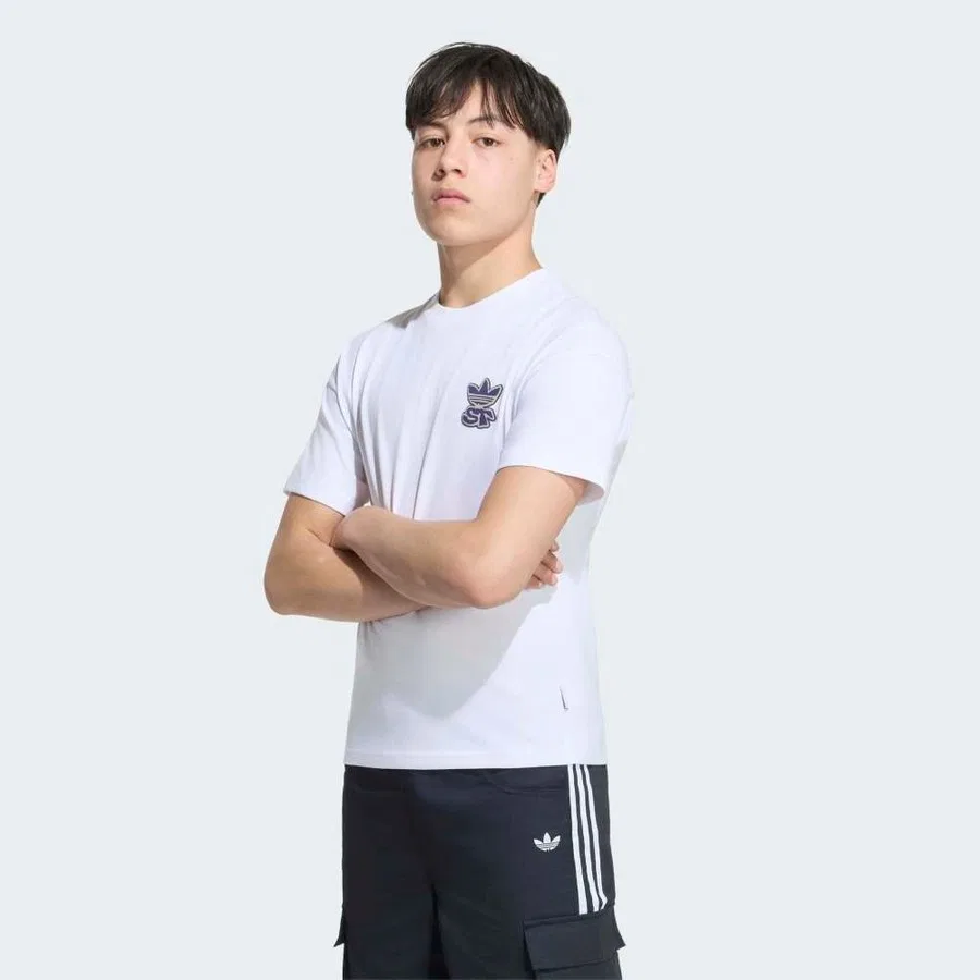 Футболка с принтом Loose Tee adidas, Белый