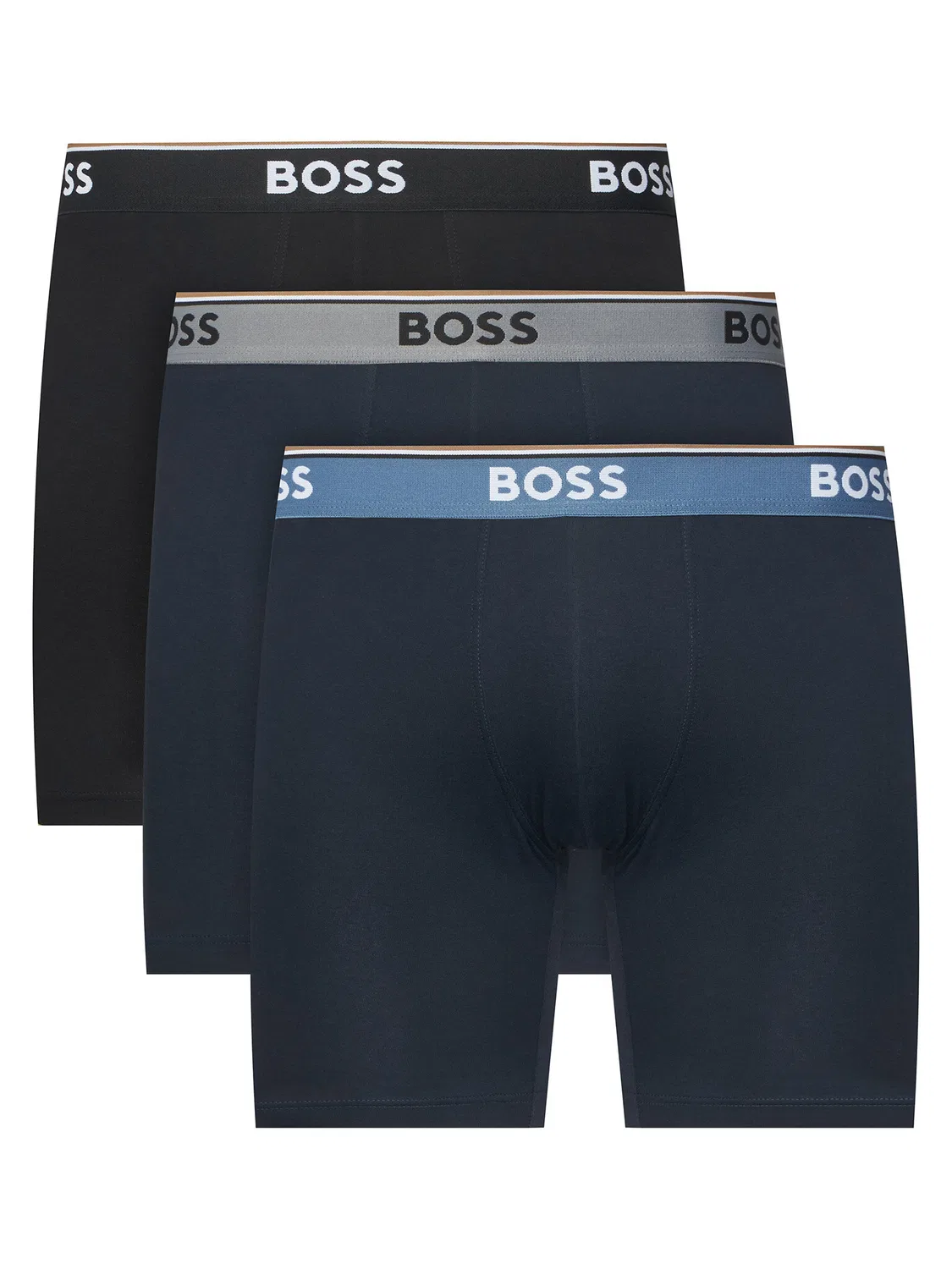 Мужской комплект боксеров BoxerBrLong Power Boss, черный