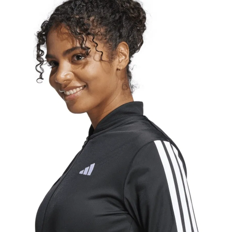 Спортивный костюм из трикотажа с принтом 3 полосы adidas, Черный — фото 4
