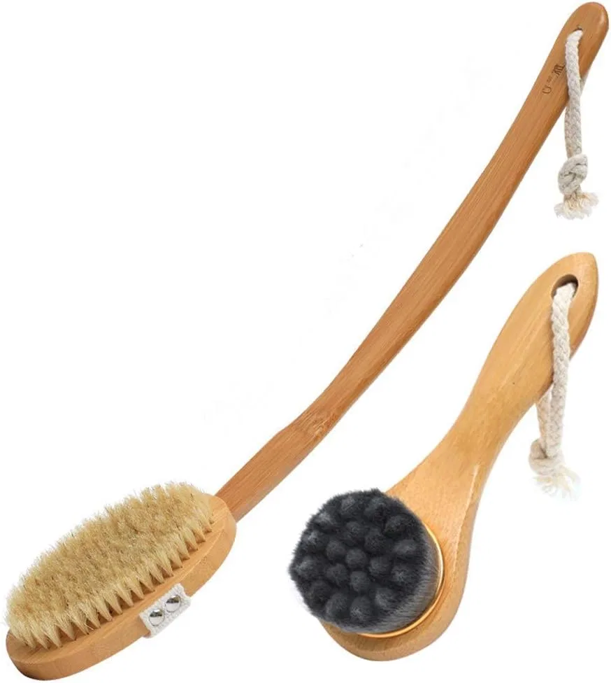 Щетка для тела Bath Brush, дерево + люфа + щетина, 48 см, C Wyrkyp