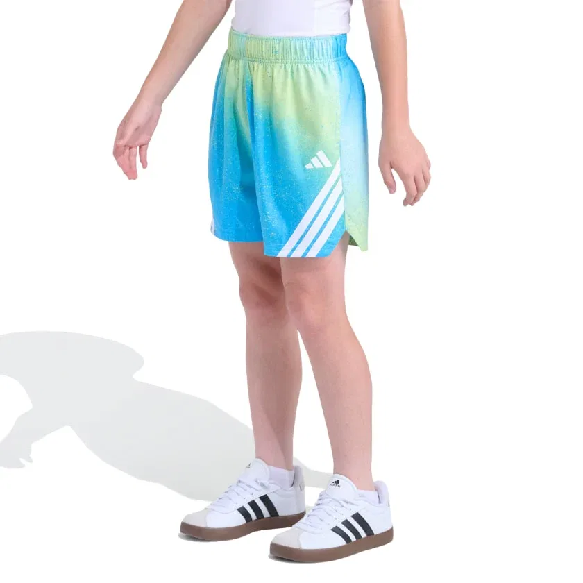 Детские шорты с принтом AOP Woven Crazy Lite Short 26 adidas, Lucid Aquamarine — фото 4