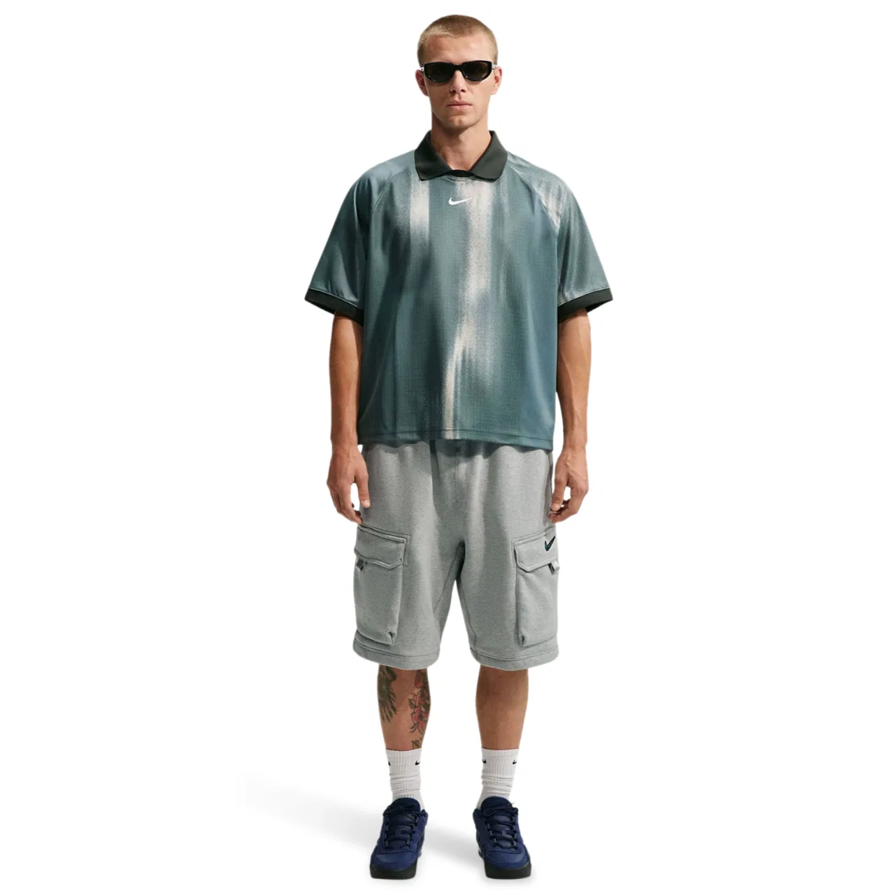 Мужская футболка Dri-Fit Jacquard Jersey Nike, зеленый/серебристый — фото 3