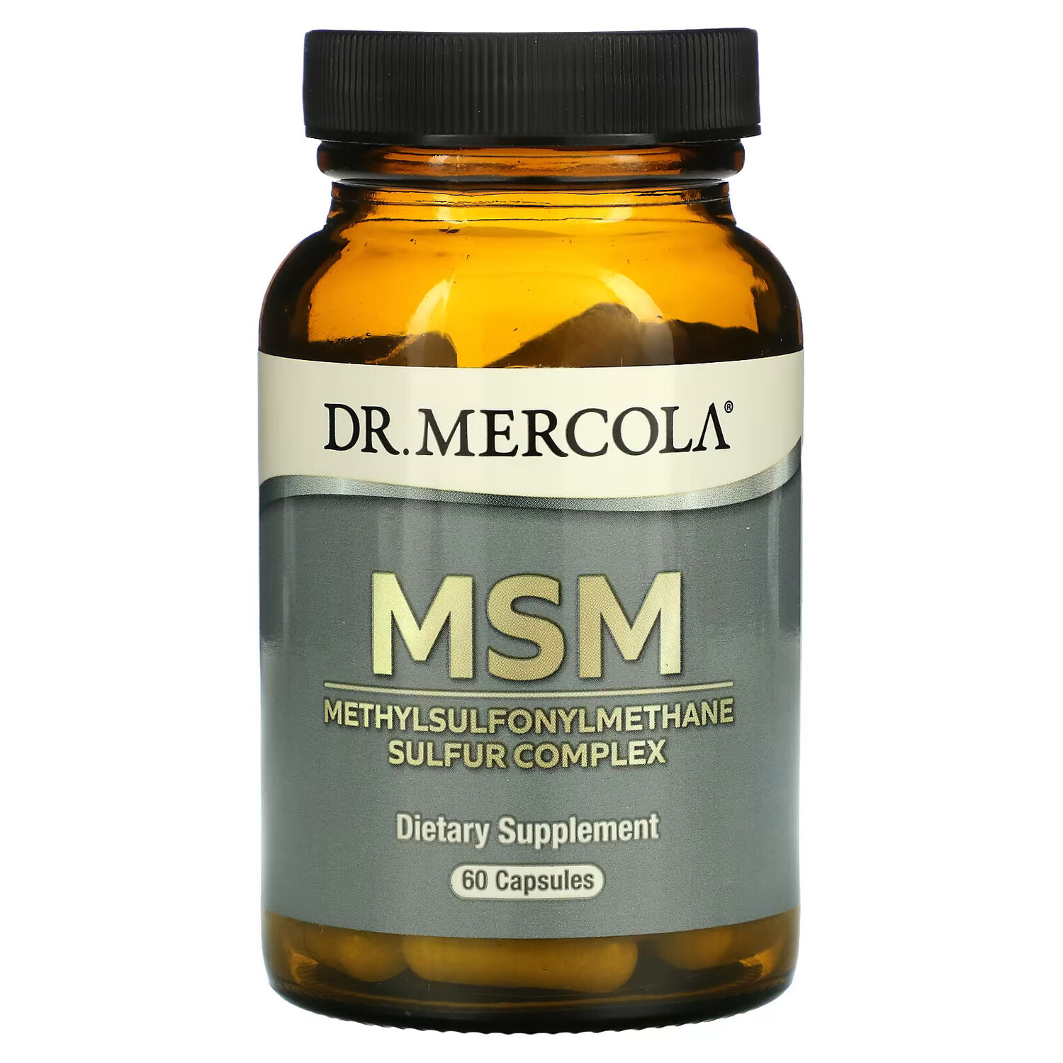 

Dr. Mercola, МСМ, комплекс метилсульфонилметана и серы, 60 капсул