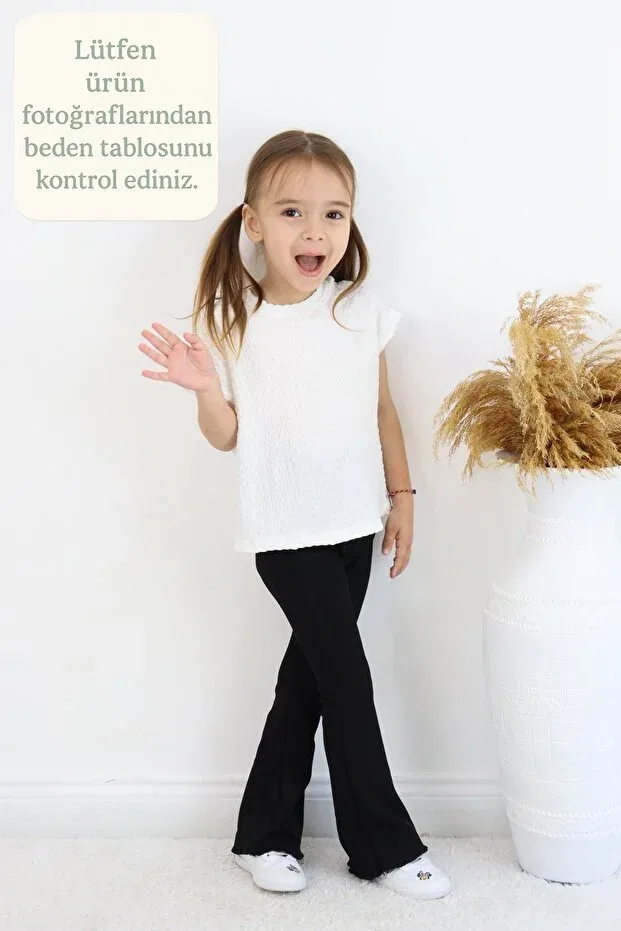 Детские леггинсы для девочек хлопковые с длинным рукавом Fesshera Kids, Black