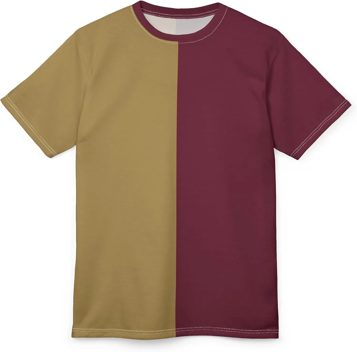 Футболка с цветовым блоком Split Tee, White Stitching — фото 2