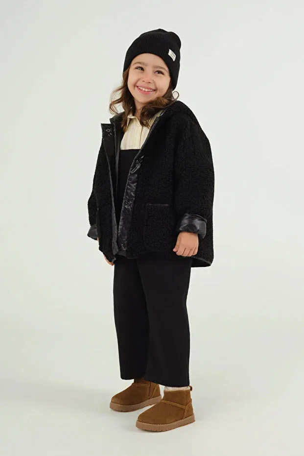 Детская куртка для девочек с принтом Mioma Kids, Black