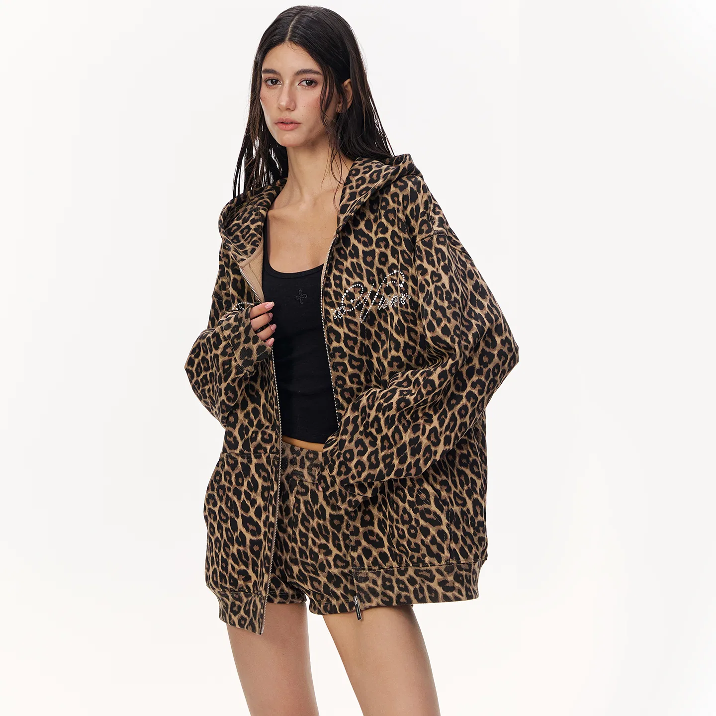 Детский свитшот с принтом CLIMAX VISION, Coffee Leopard Print — фото 4