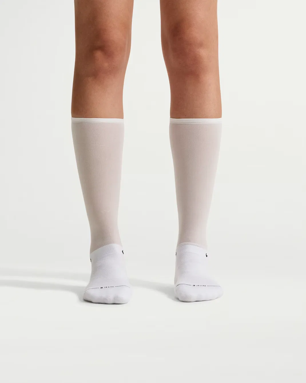 Носки до середины икры (1 пара) Nike Everyday Elevated, White/Platinum Tint — фото 2