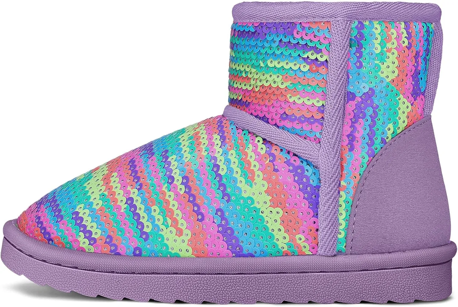 Детские зимние сапоги для девочек с блестками K KomForme, Rainbow