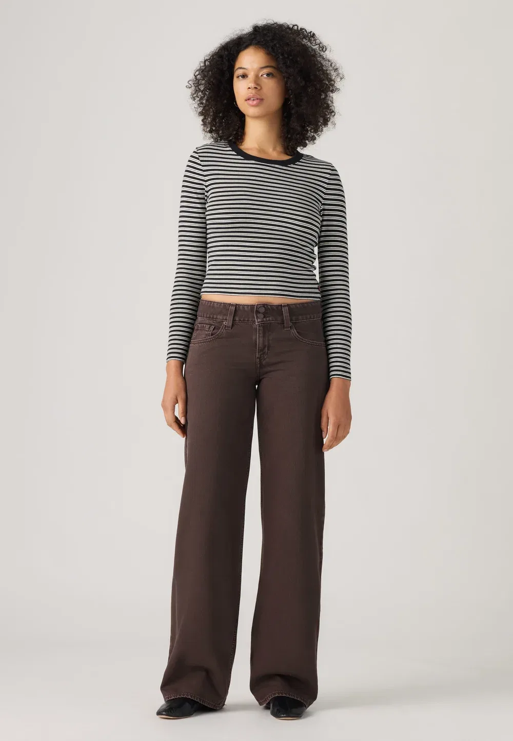Супернизкие свободные - свободные джинсы Levi'S, Washed Java — фото 4