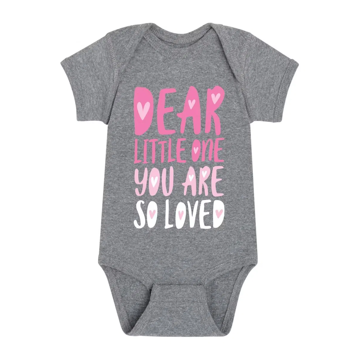 Боди-комбинезон с принтом Dear Little One You Are So Loved Instant Message, Athletic Heather