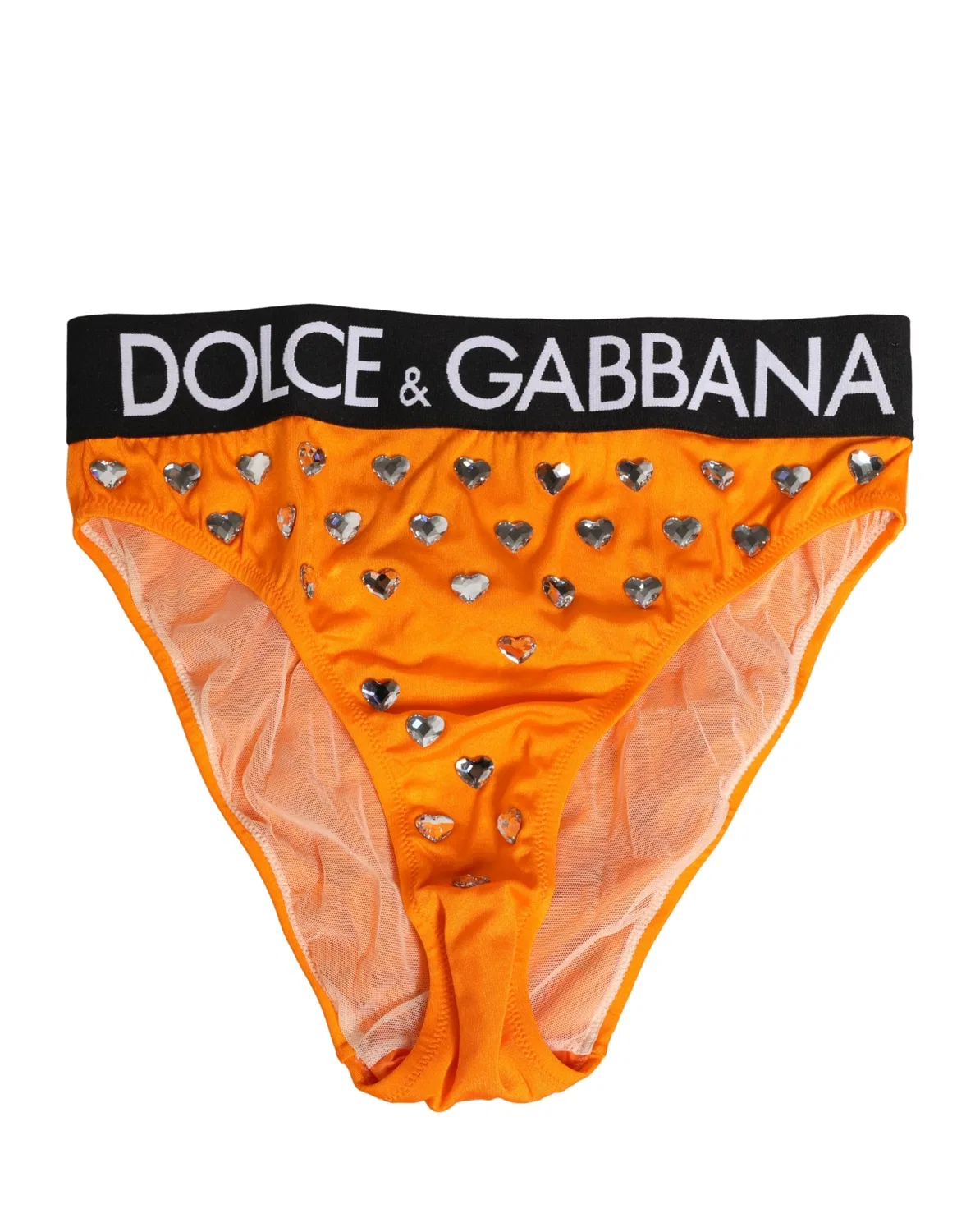 Женские трусы с высокой посадкой High Waist Brief Dolce & Gabbana, Orange — фото 3
