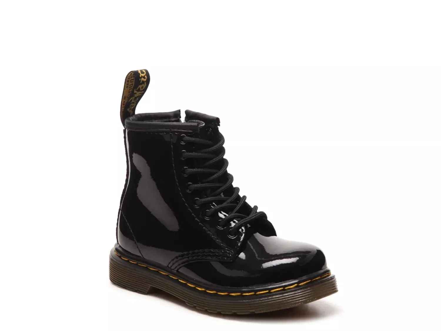Ботинки 1460 кожаные, Dr. Martens, черный лакированный