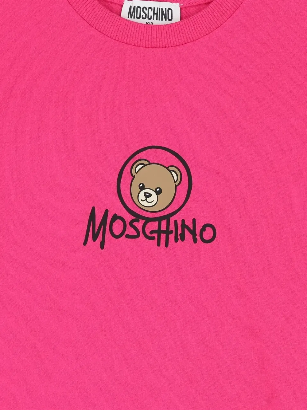 Футболка с логотипом «Мишка Тедди» Moschino Kids, розовый — фото 3