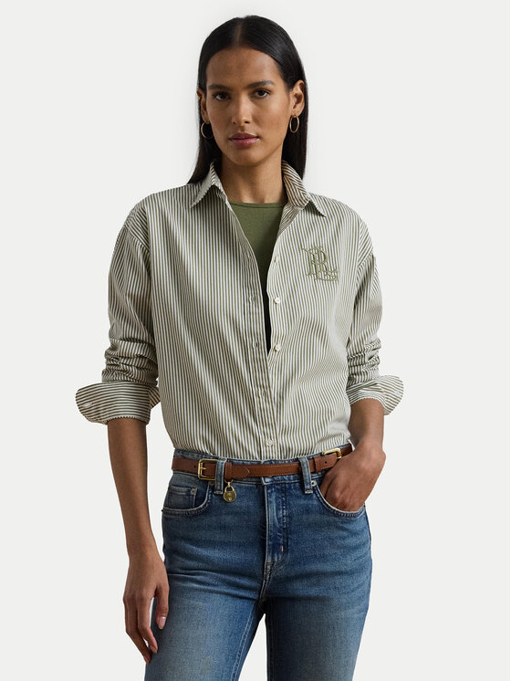 

Свободная рубашка 200963670001 Lauren Ralph Lauren, зеленый