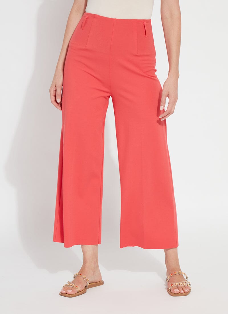 

Брюки-кюлоты Ellis Ponte Crop (длина внутреннего шва 25 дюймов) Lysse, цвет funk red