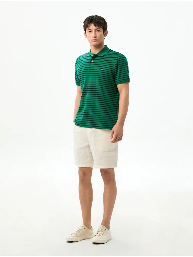Шорты Dover Fit из льна с полиэстером TOMMY HILFIGER, Ivory