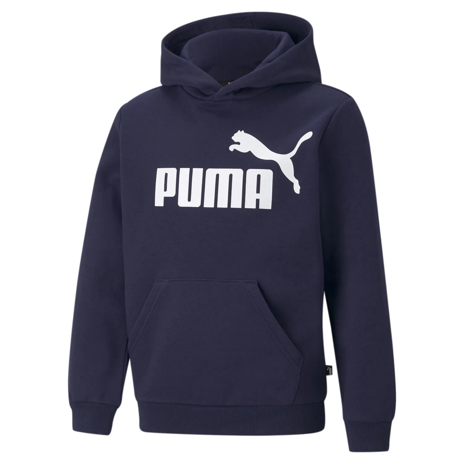 Детское худи с принтом Essentials Big Logo Hoodie Puma, Darkblau / Weiss