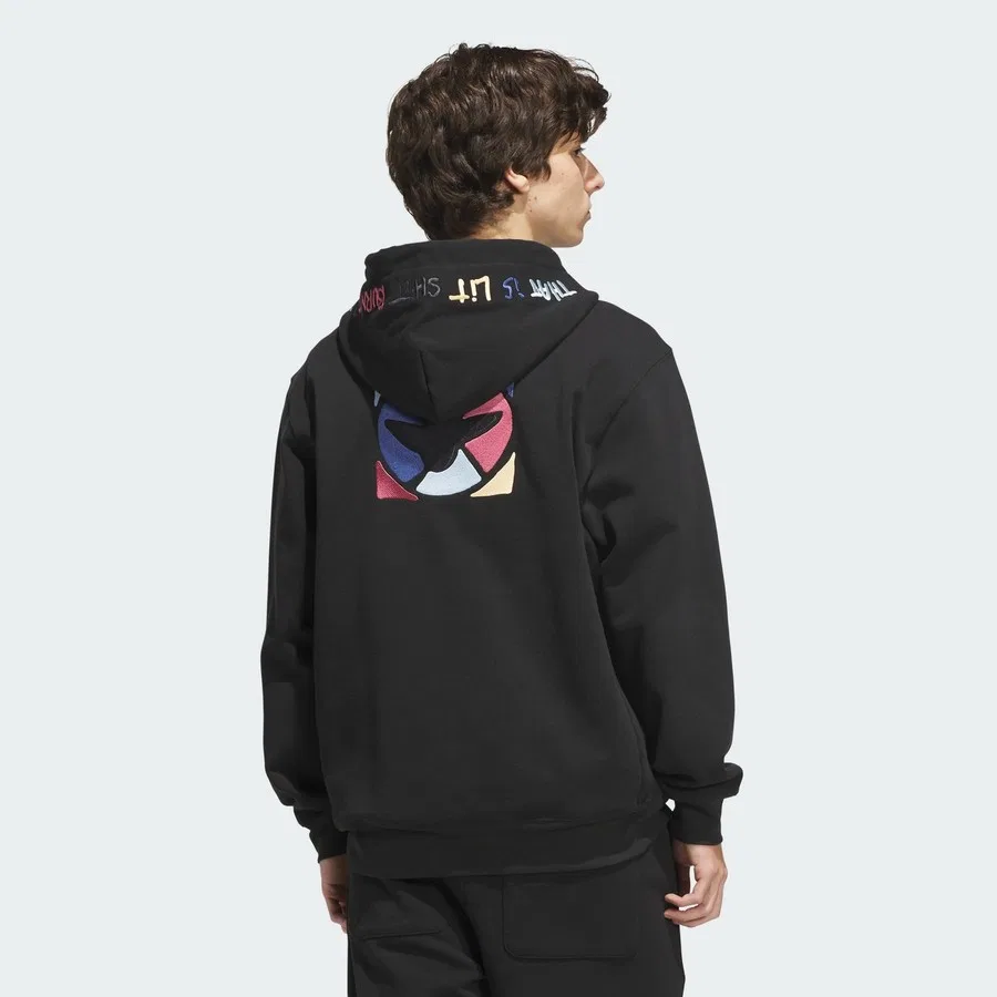 Худи с принтом Skateboarding x Mark Gonzales Graphic adidas Originals, Фиолетовый — фото 2