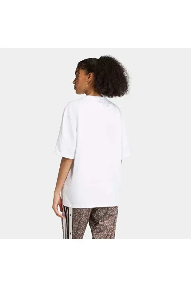 Женская футболка с принтом Adidas, White — фото 3