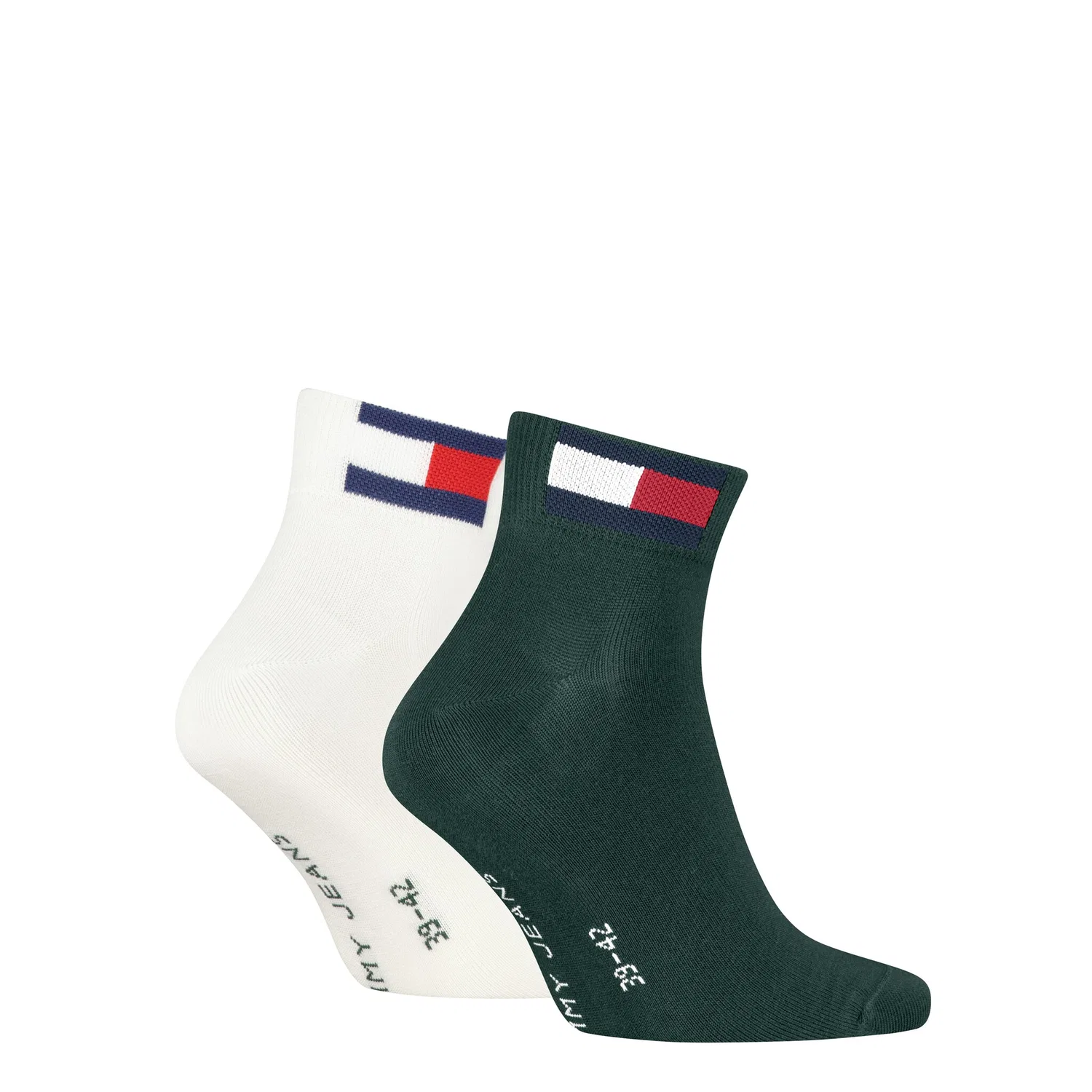 Мужские короткие носки с логотипом Tommy Hilfiger, Deep Green — фото 2