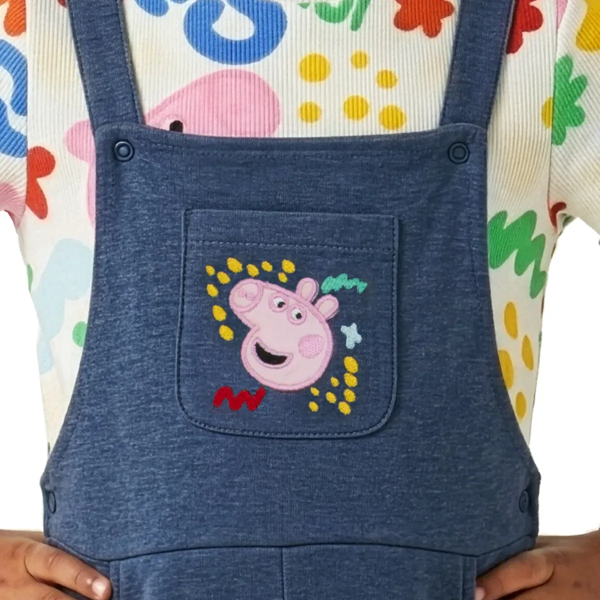 Детский комплект из платья-сарафана и футболки Peppa Pig, Multi — фото 4