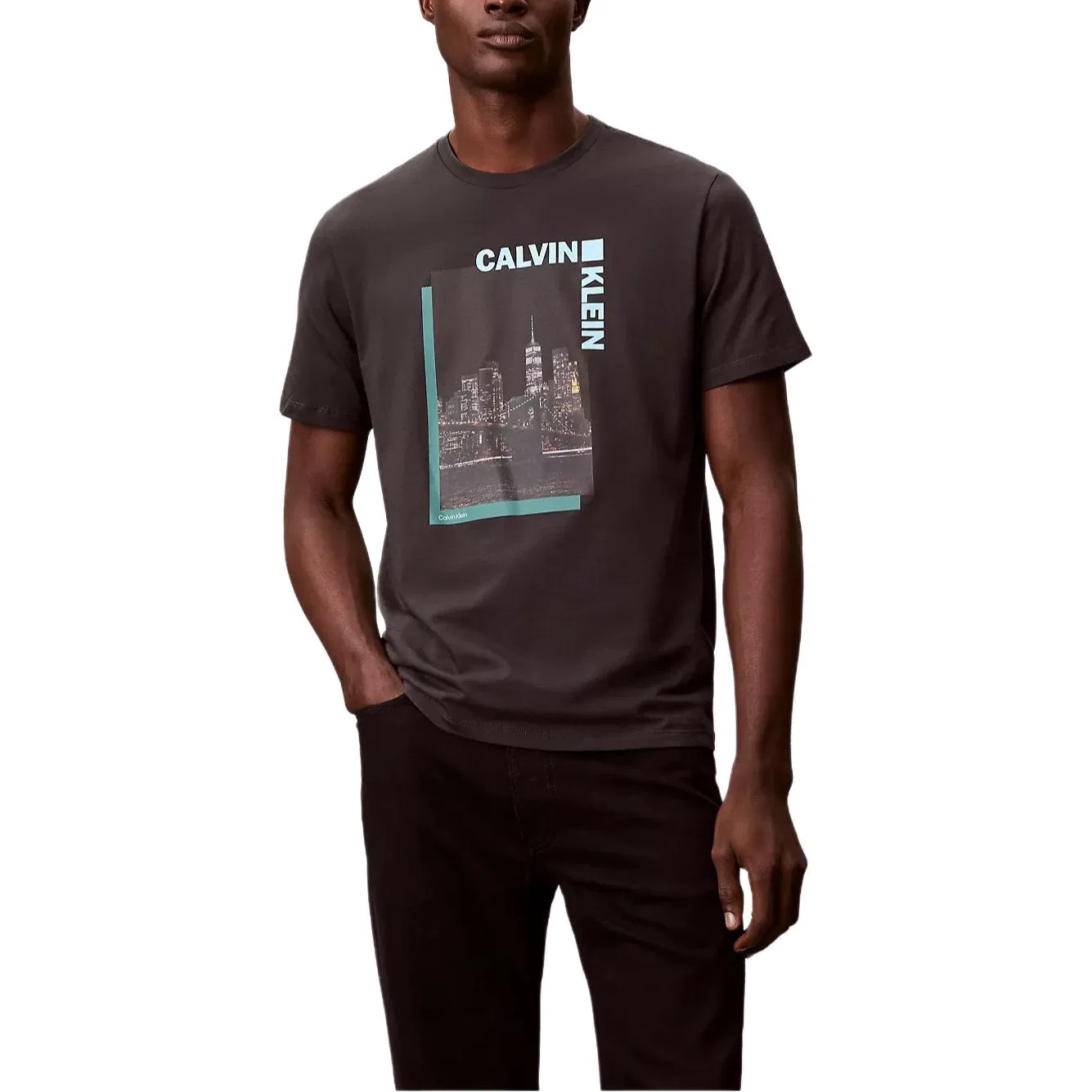 Футболка с круглым вырезом Pirate Black Calvin Klein