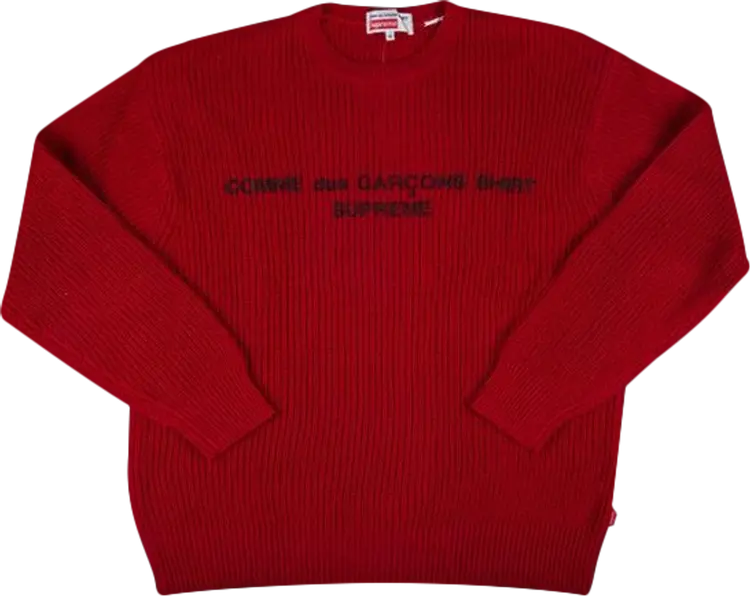 

Свитер Supreme x Comme des Garçons Shirt Sweater 'Red', красный