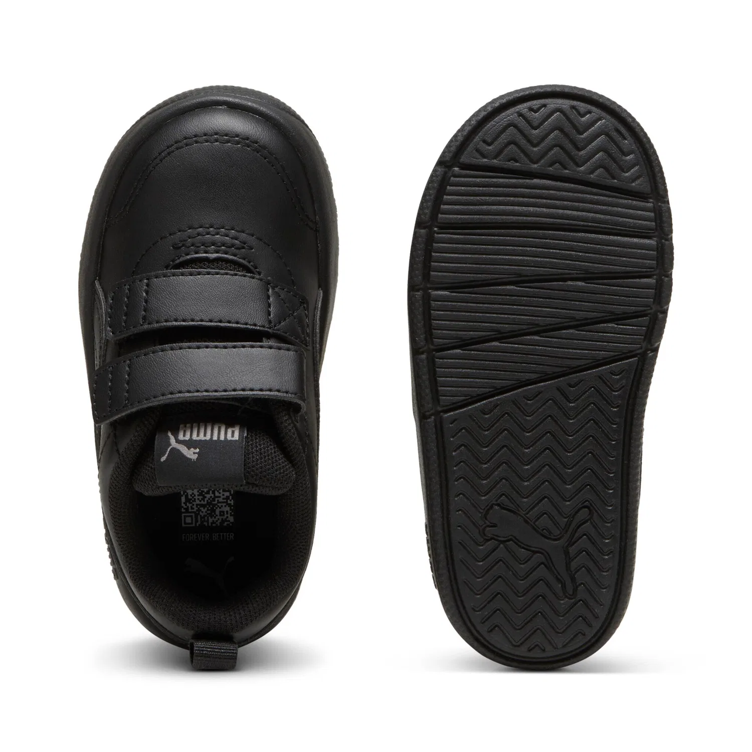 Детские кроссовки для активных игр Courtflex v3 PUMA, Black — фото 4