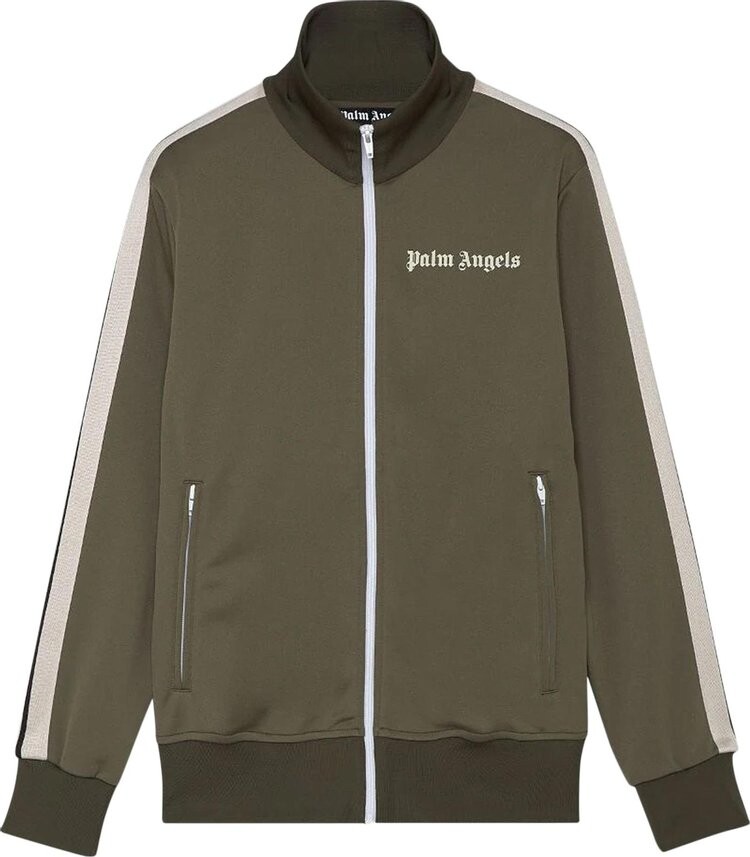 

Куртка Palm Angels Classic Track Jacket 'Military/Off White', зеленый
